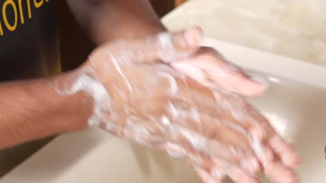 washing hands