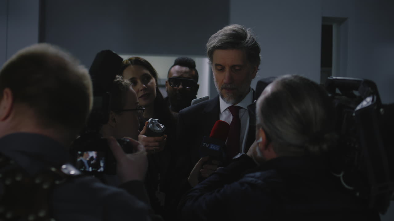 Press Conference with a Politician