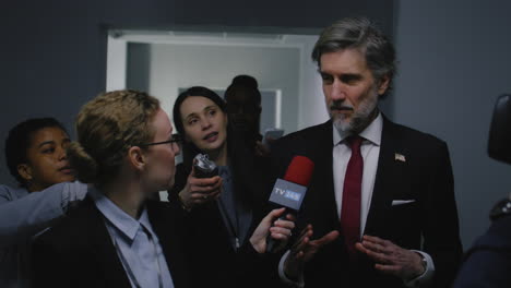 Press Conference with a Politician