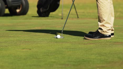 golfer playing golf