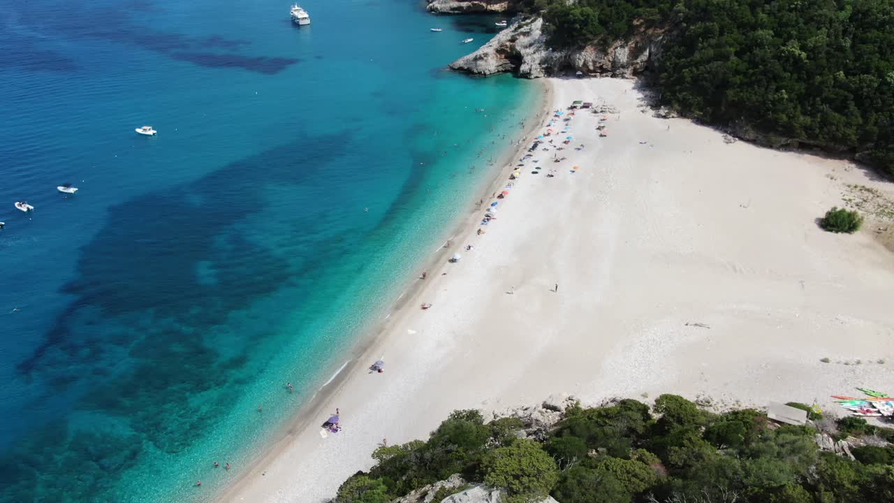 Aerial view of the beach and the coast