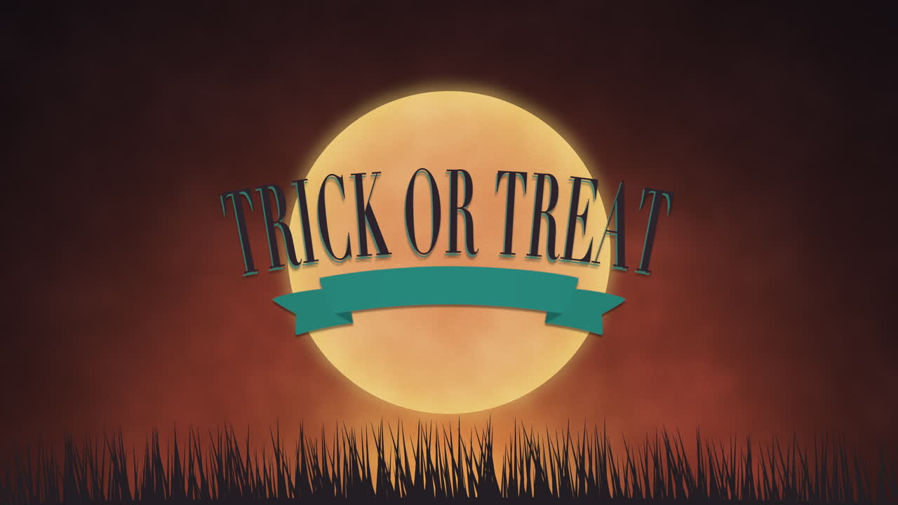 큰 달과  ⁇ 에서 풀과 함께 속임수 또는 치료