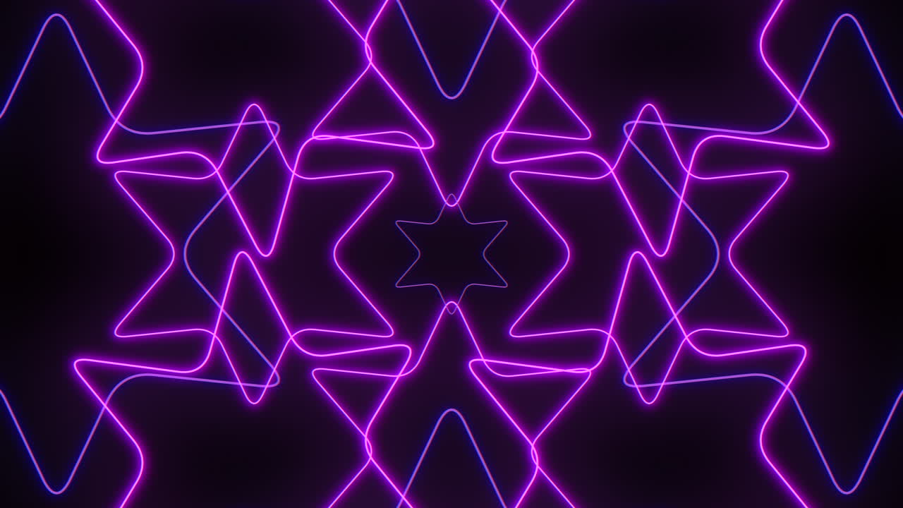 Neon purple pattern vibrant lines and shapes for versatile designs
