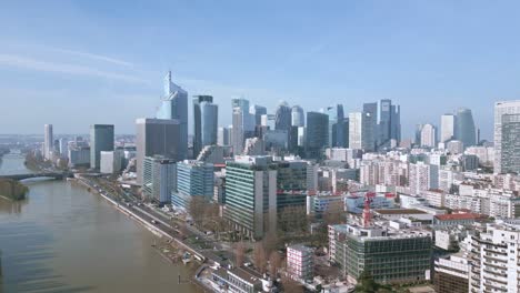 la defense neighborhood riverside, paris in france