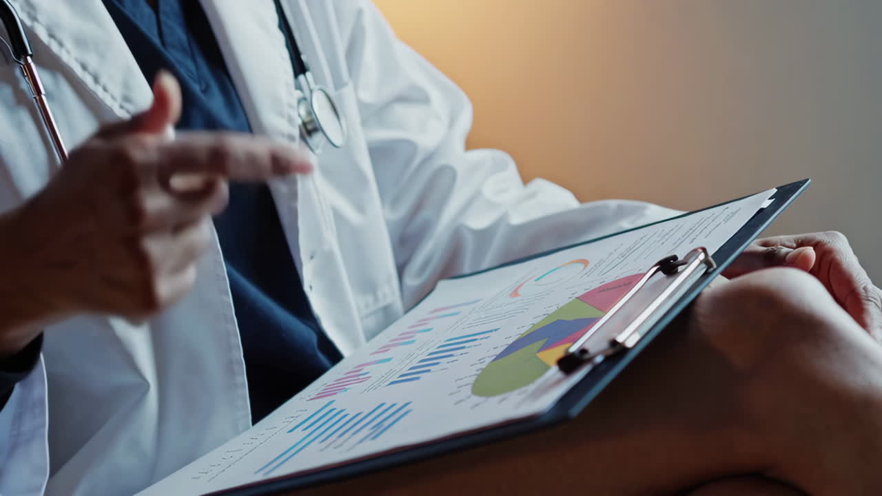 Doctor Reviewing Patient Charts