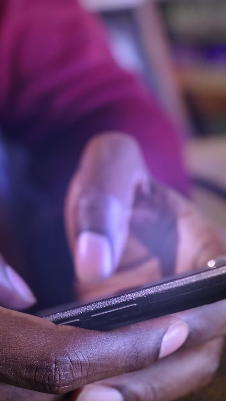 Person using a smartphone