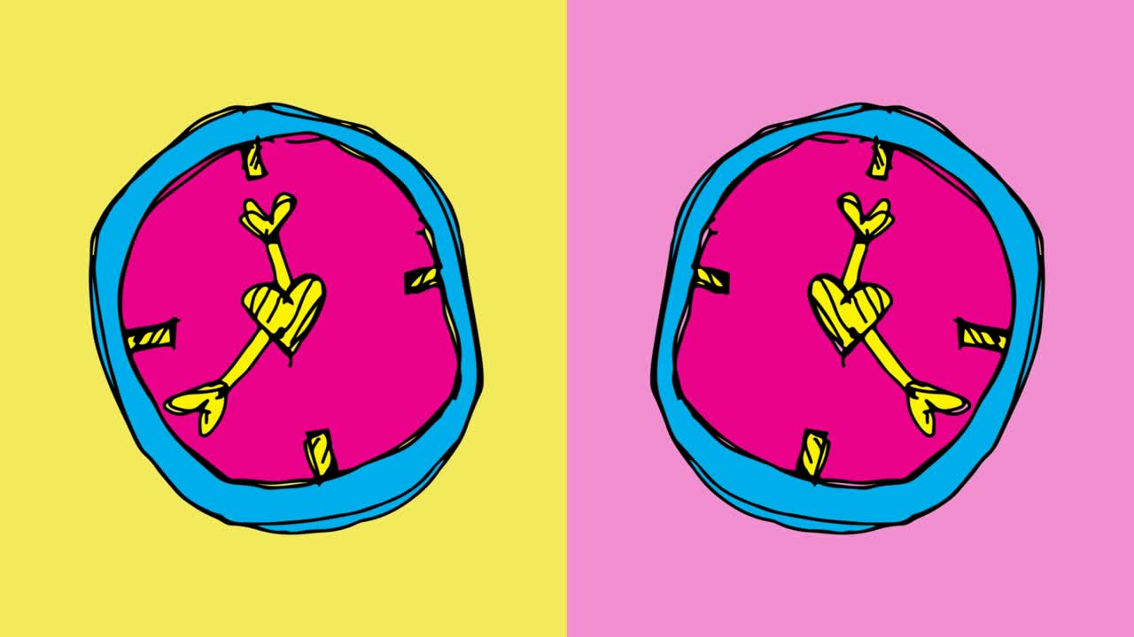 bambini che disegnano pop art sfondo senza cuciture con tema di tempo d'amore