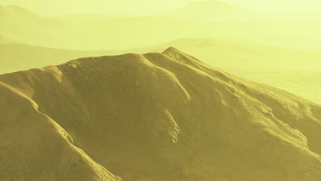 alien planet sunrise landscape