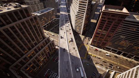traffic congestion hyperlapse in a bustling urban environment during daylight