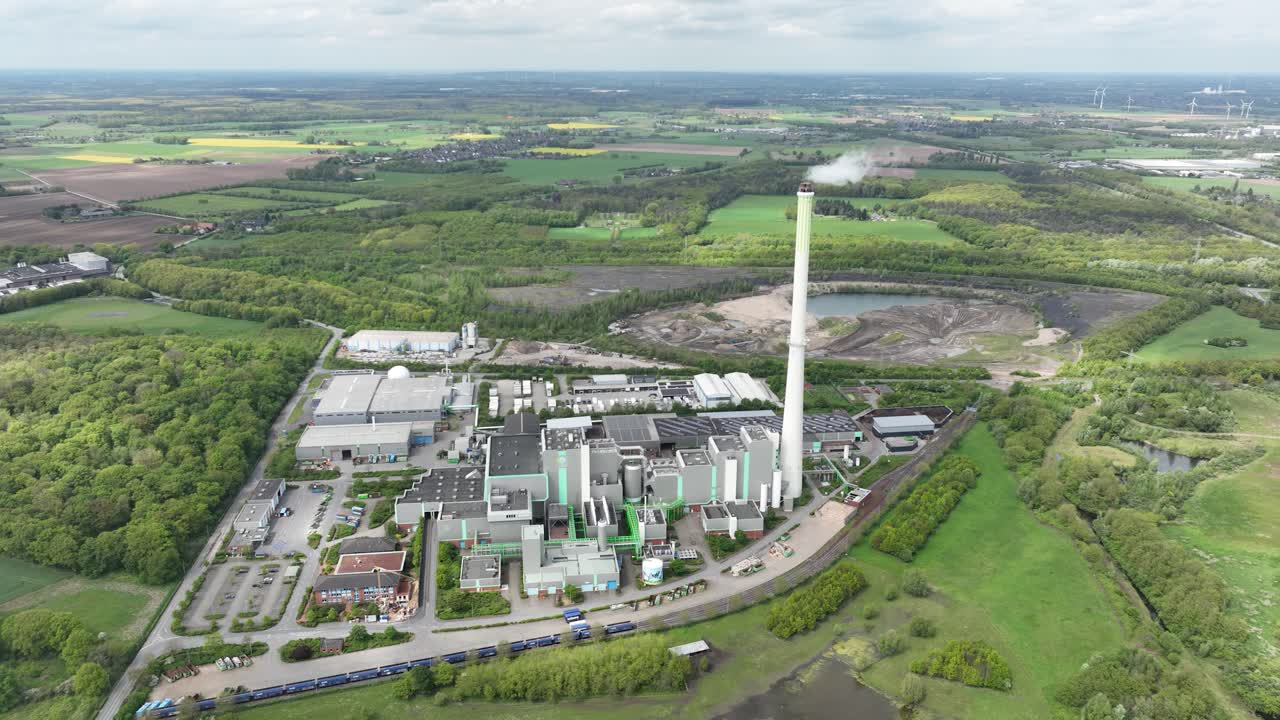 The Asdonkshof waste incineration plant in Kamp Lintfort
