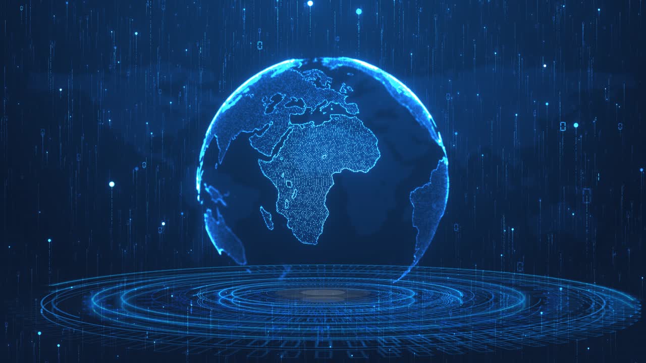 Global network connection data connections worldwide planet earth open space digital web world