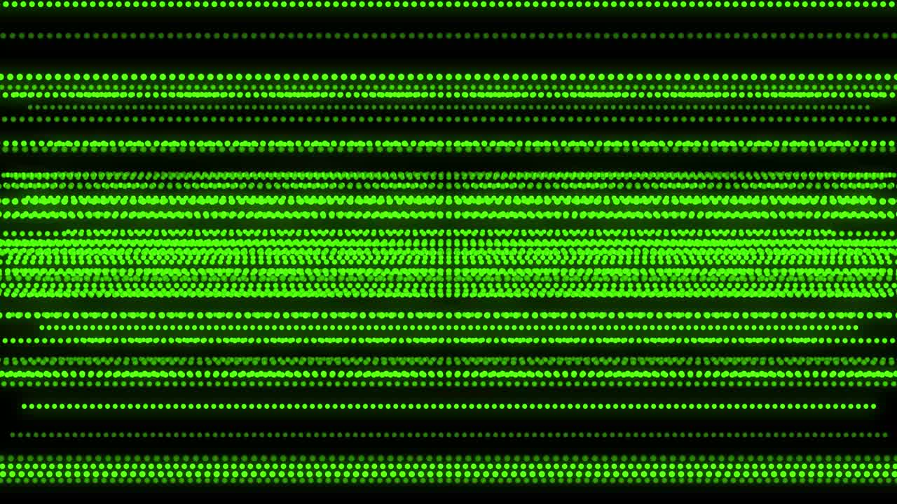 patrón de forma de punto de color verde animación gráficos de movimiento