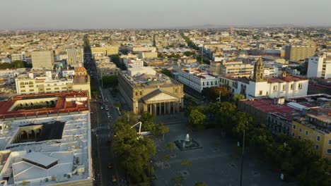 aerial view of teatro degollado