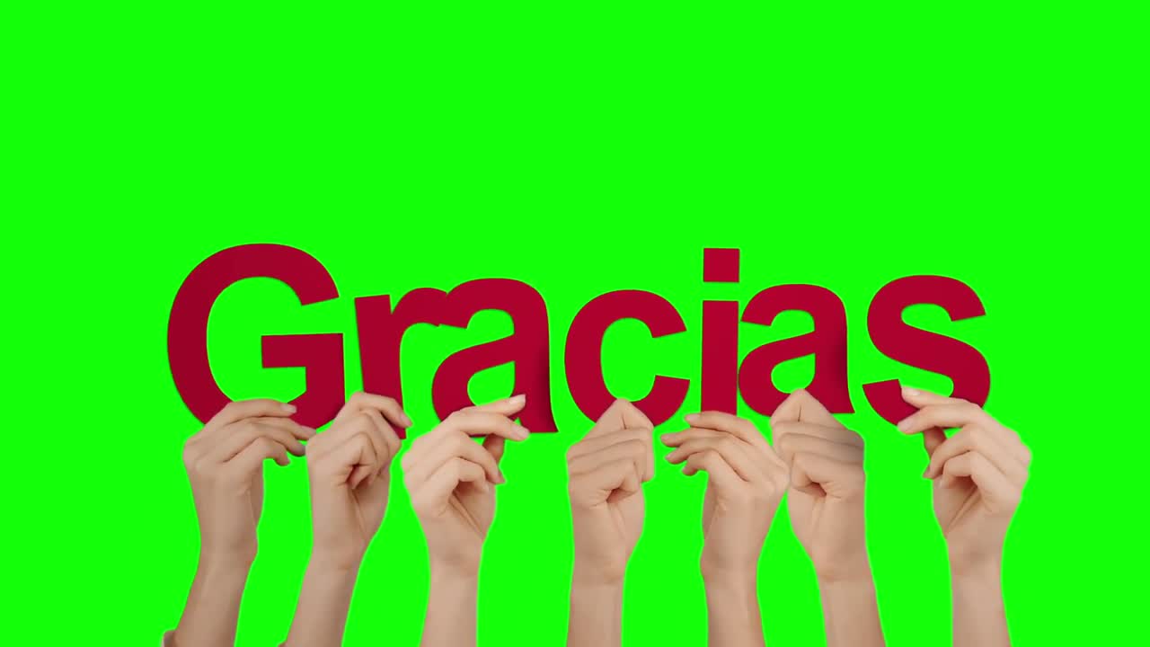 con las manos en alto gracias