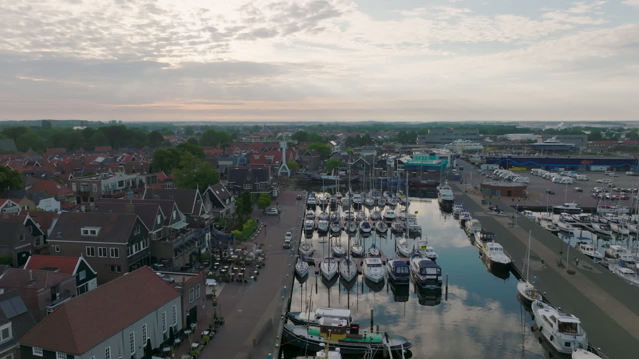 Traditional Fishing Village and harbor of Urk in the province of Flevoland. Holland