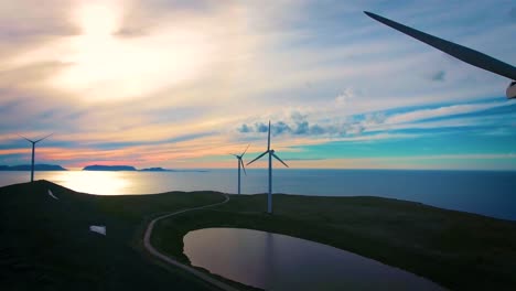 windmills for electric power production havoygavelen windmill park norway