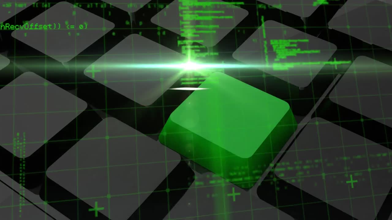 키보드 키의 폐쇄에 대한 그리드 네트워크를 통해 디지털 인터페이스 데이터 처리