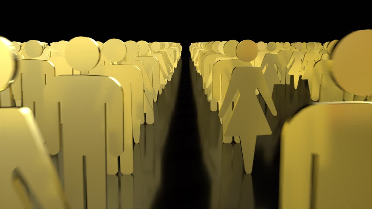 남성, 여성, 군중, 아이콘, 비즈니스 팀, 성별, 성별