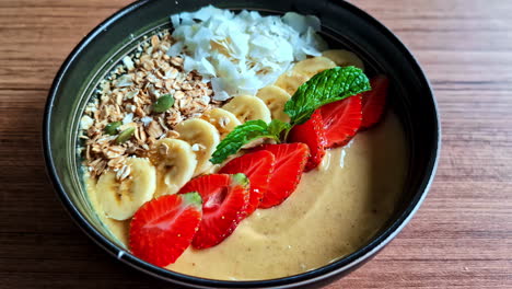 acai bowl healthy breakfast food cereal smoothie banana strawberry brazilian dessert snack