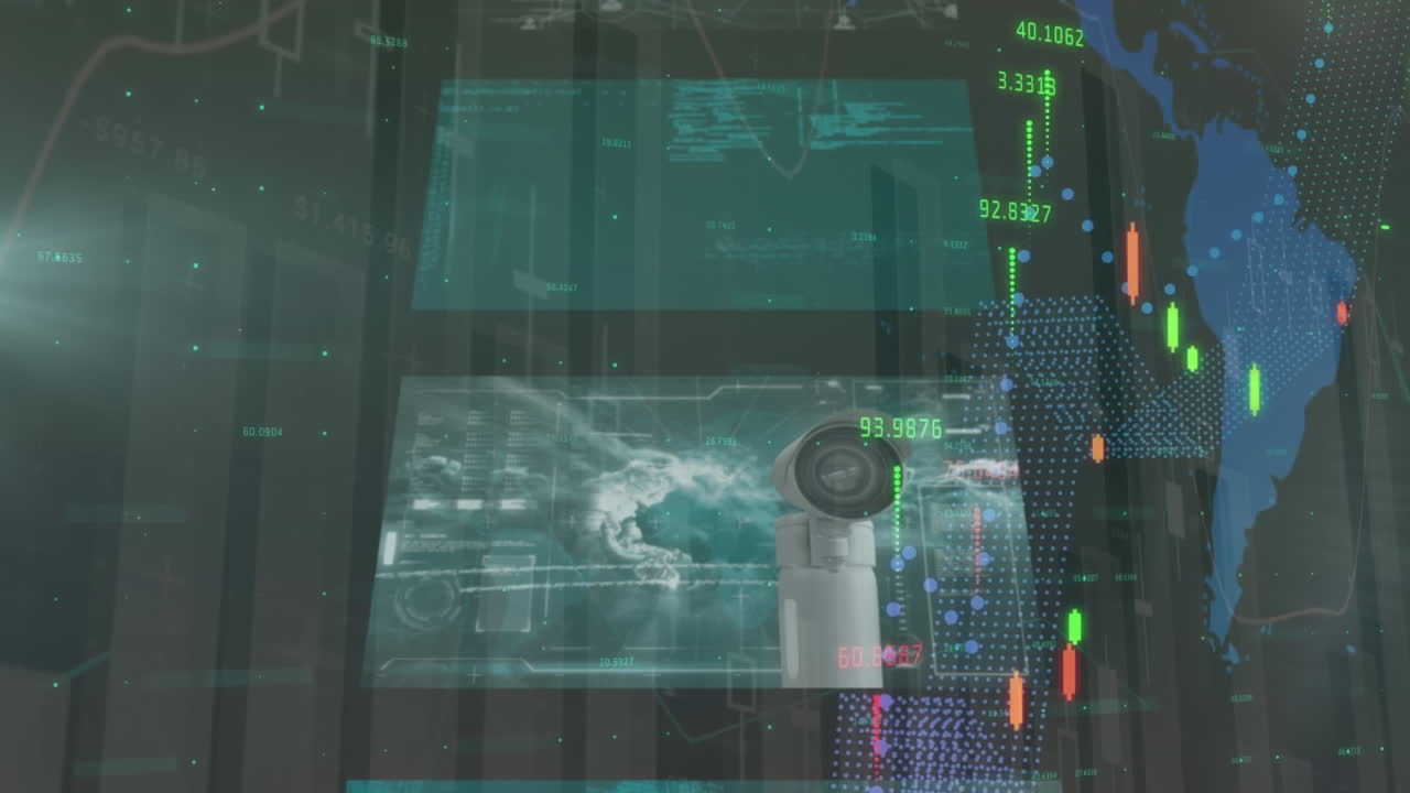 animación de estadísticas y procesamiento de datos sobre el mapa del mundo