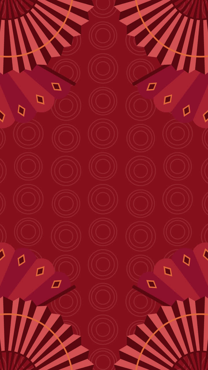 diseño de patrón de ventilador rojo