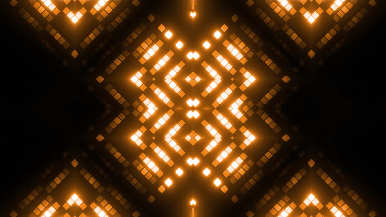 Golden Geometric Light Pattern