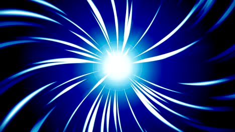starburst rays in space. cartoon beam loop animation. future technology concept background. explosion star with lines.
