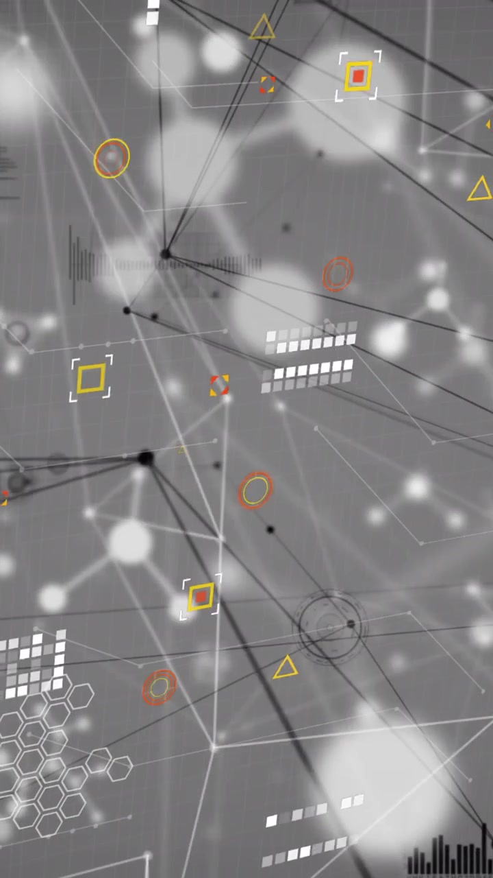 Animazione dell'elaborazione dati su sfondo bianco