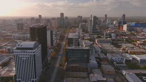 Adelaide-City-South-Australia-Aerial-of-King-William-St