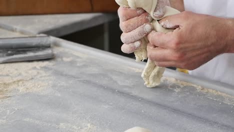 la masa de amasado para panaderos