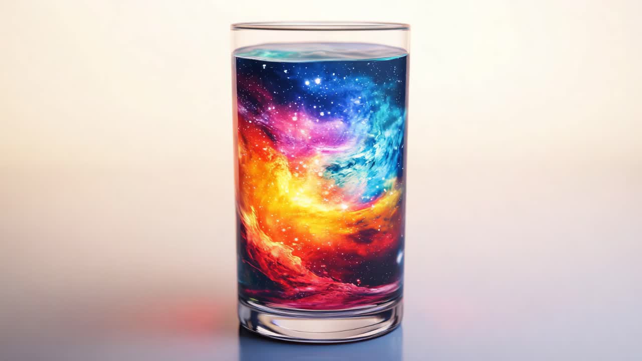 Galaxy in a Glass