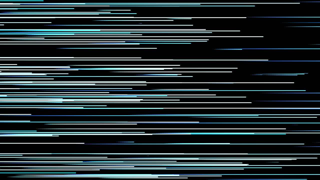 추상 파란색 입자 트레일이 매끄럽게 반복됨