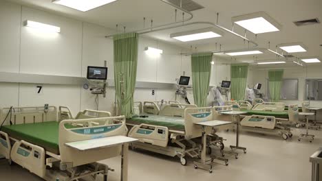 patient ward with equipment, nobody