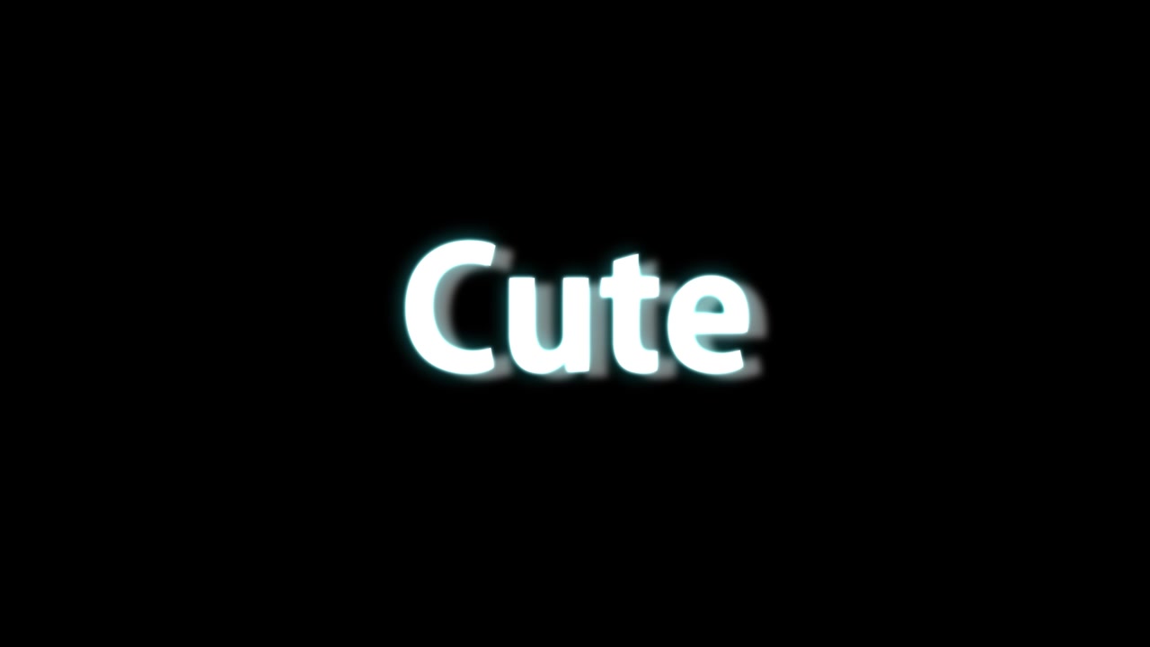 Cute text animation message motion graphics