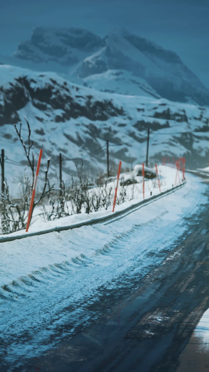 Snowy Mountain Road