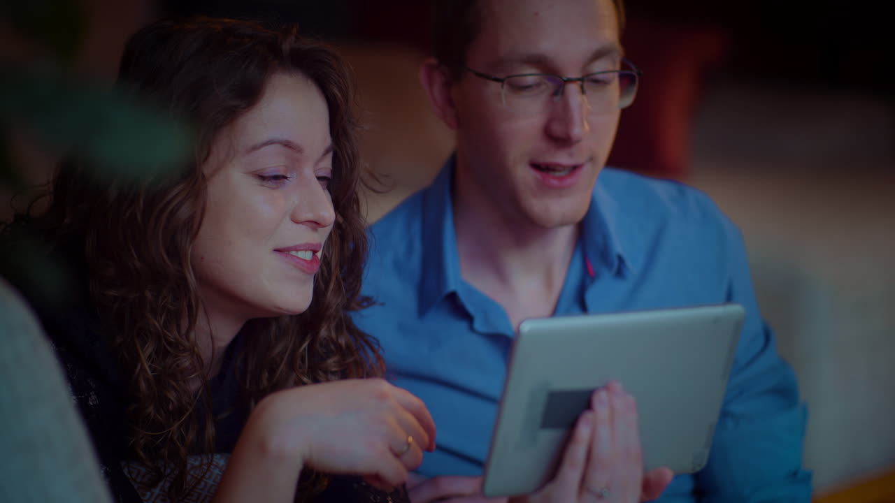 Couple Using Tablet Together