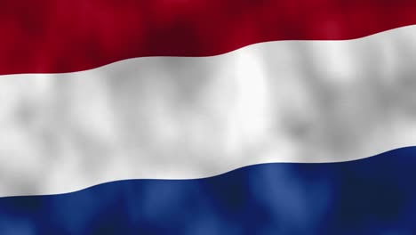 dutch flag waving in the wind