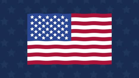Vector bandera de Estados Unidos ondeando