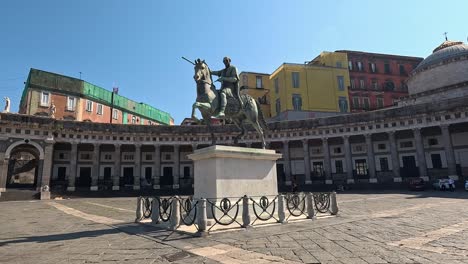 statue of a rider in naples square