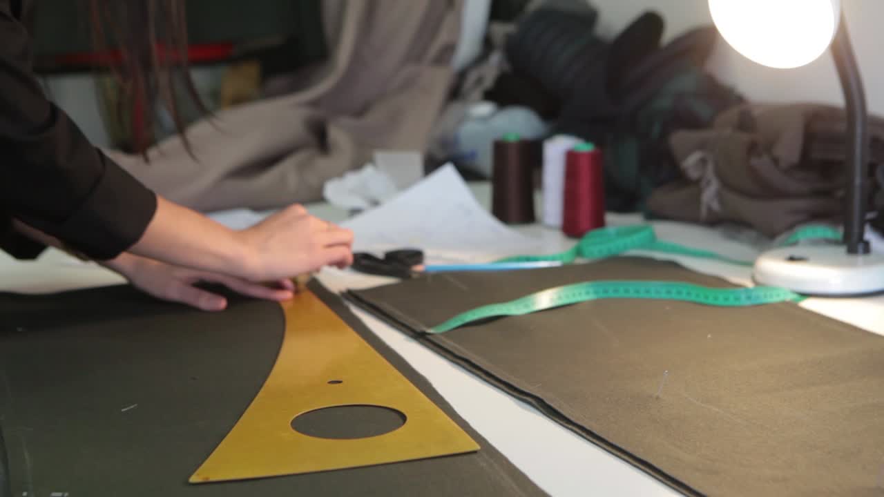 Seamstress at work