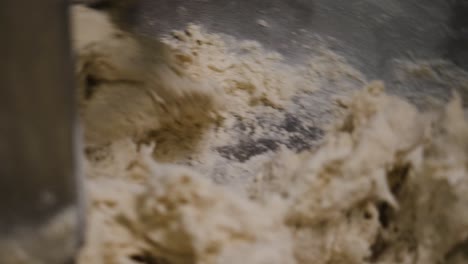 dough mixing in commercial mixer