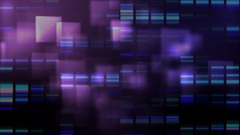 animación del procesamiento de datos sobre el fondo de pantallas brillantes