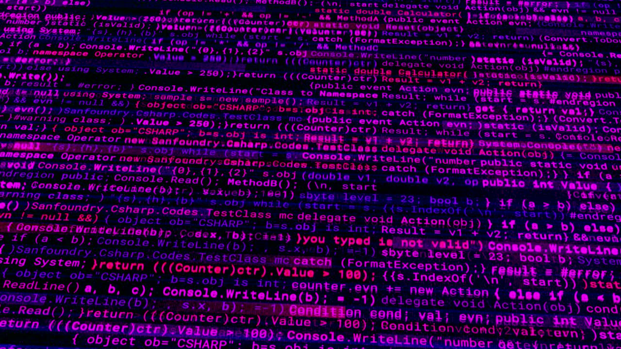 primer plano del código informático