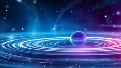 abstract futuristic space planet