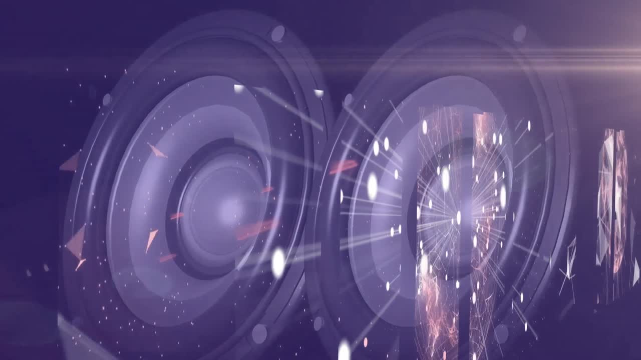 연결 네트워크의 화면에 대해 진동하는 스테레오 스피커