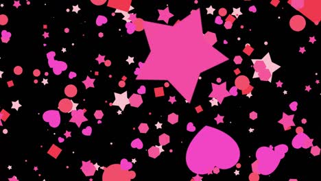 particle pop abstract effect background