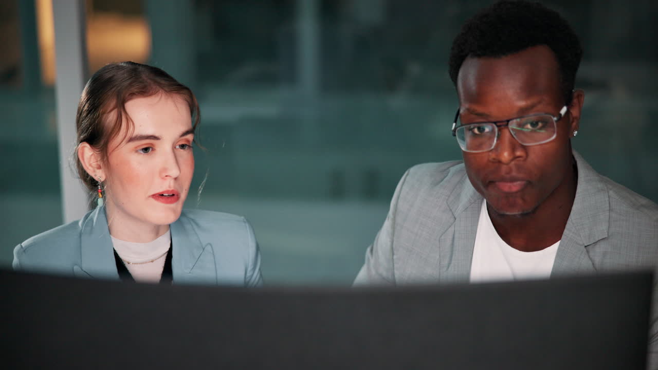 Business professionals collaborating in the office