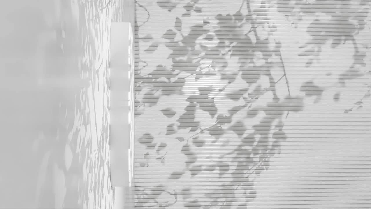 추상적인 백색 미니멀리즘 무대 수직