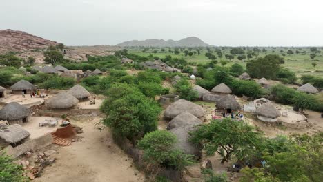 auténtico lugar turístico de un pueblo rural en nagarparkar, pakistán