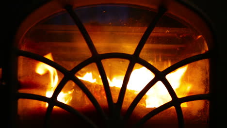 Fire-in-a-fireplace